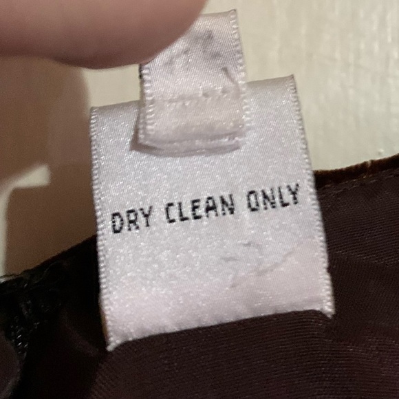 Oleg Cassini Black Tie Vintage Velvet Dark Brown Asymmetrical Dress. SZ 10 - Picture 5 of 10